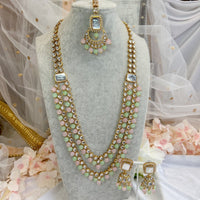 Asha Long Necklace set - Pastels - SOKORA JEWELSAsha Long Necklace set - Pastels