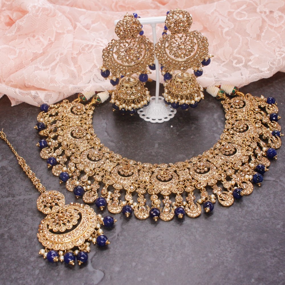 Avleen Bridal Necklace set - SOKORA JEWELSAvleen Bridal Necklace set