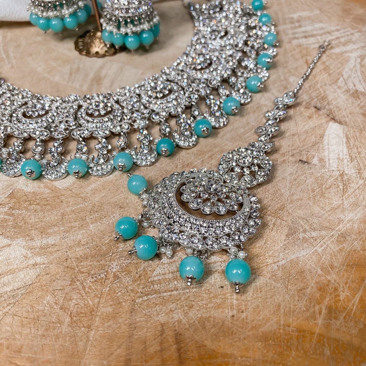 Simple bridal deals necklace sets