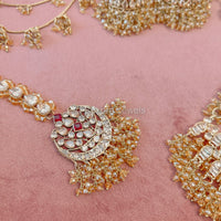 Azmat Bridal set - Champagne - SOKORA JEWELSAzmat Bridal set - Champagne