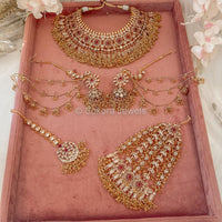 Azmat Bridal set - Champagne - SOKORA JEWELSAzmat Bridal set - Champagne