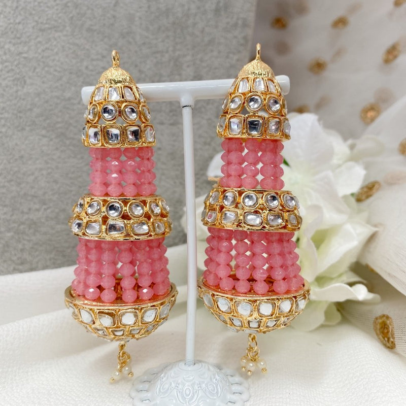 Beady Bell Earrings - Pink - SOKORA JEWELSBeady Bell Earrings - Pink