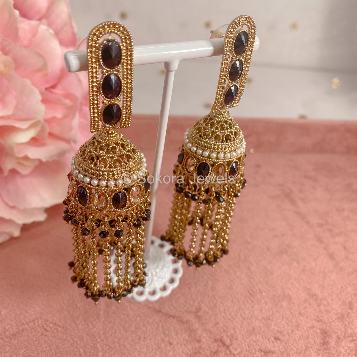 Simple jhumka earrings on sale designs