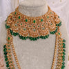 Bright Gold Bridal set - Green - SOKORA JEWELSBright Gold Bridal set - Green