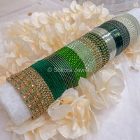 Colour Block Collection: Emerald Meadow - SOKORA JEWELSColour Block Collection: Emerald MeadowBANGLES