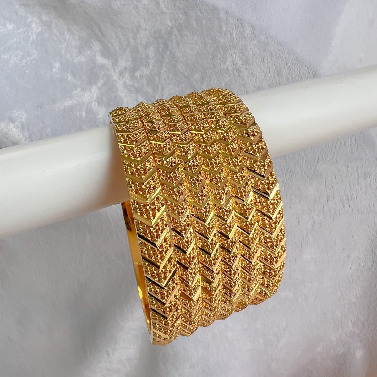 Fine set of 22k Gold Plate Bangles – SOKORA JEWELS