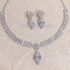 Fleur Drop Diamante Set - Clear - SOKORA JEWELSFleur Drop Diamante Set - ClearNECKLACE SETS