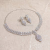 Fleur Drop Diamante Set - Clear - SOKORA JEWELSFleur Drop Diamante Set - ClearNECKLACE SETS