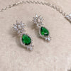 Fleur Drop Diamante Set - Green - SOKORA JEWELSFleur Drop Diamante Set - GreenNECKLACE SETS
