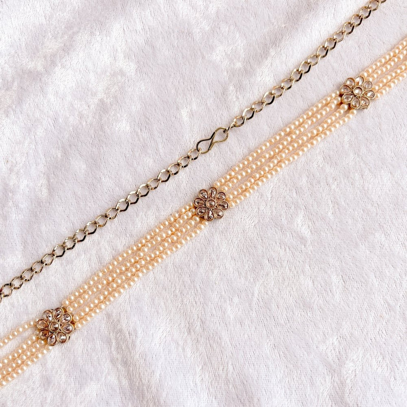 Floral Antique Gold Waist chain - SOKORA JEWELSFloral Antique Gold Waist chain