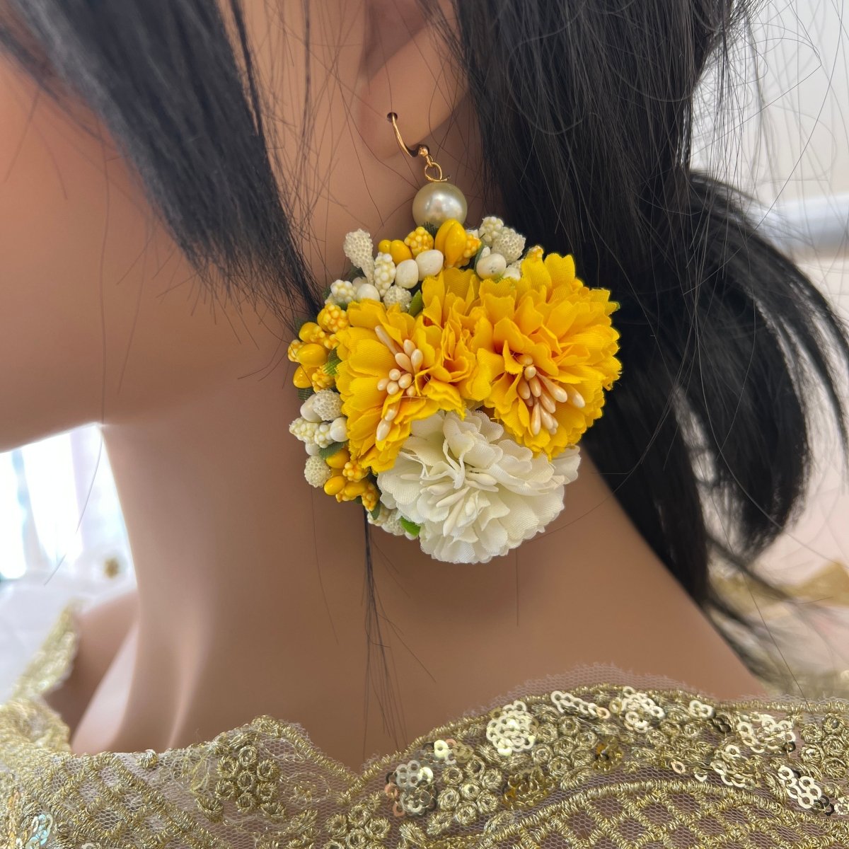 Floral Large Earrings - SOKORA JEWELSFloral Large Earrings