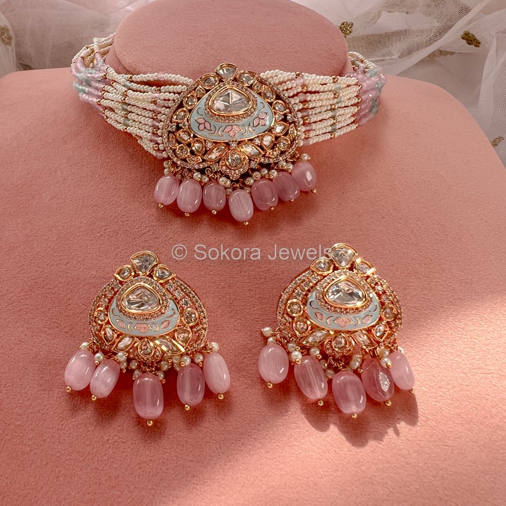 Meenakari kundan sale