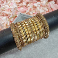 Gold Shimmer Bangle stack - SOKORA JEWELSGold Shimmer Bangle stackBANGLES