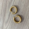 Gold Twisted Hoops - SOKORA JEWELSGold Twisted Hoops
