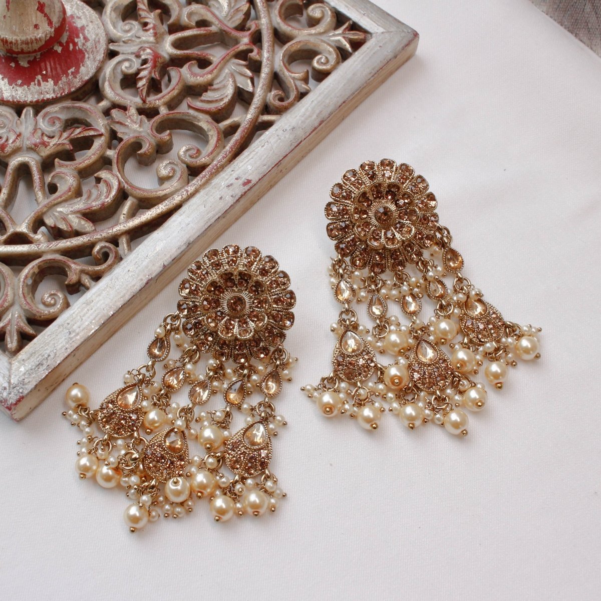 Golden Tassel Earrings - SOKORA JEWELSGolden Tassel Earrings