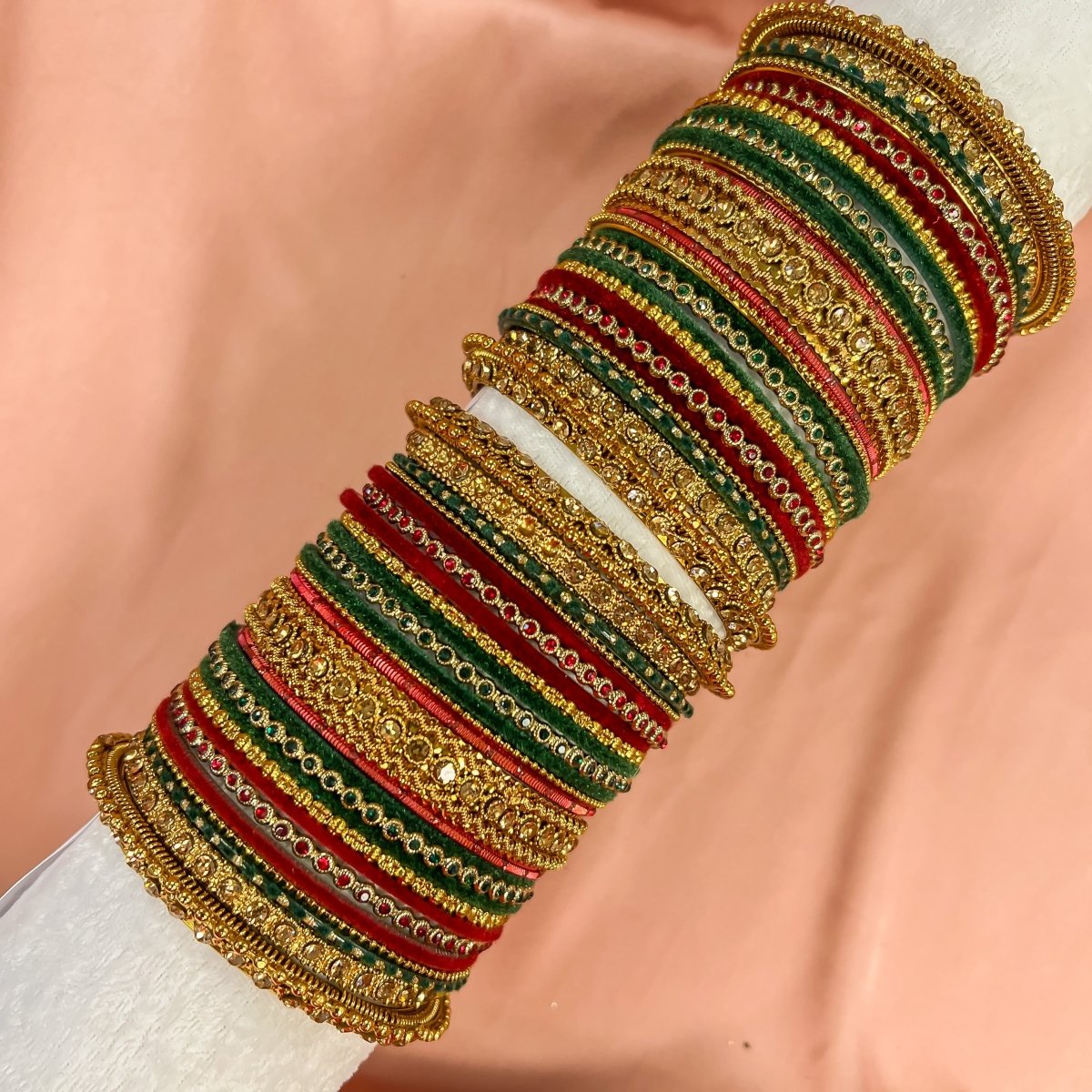 Velvet bangles sale