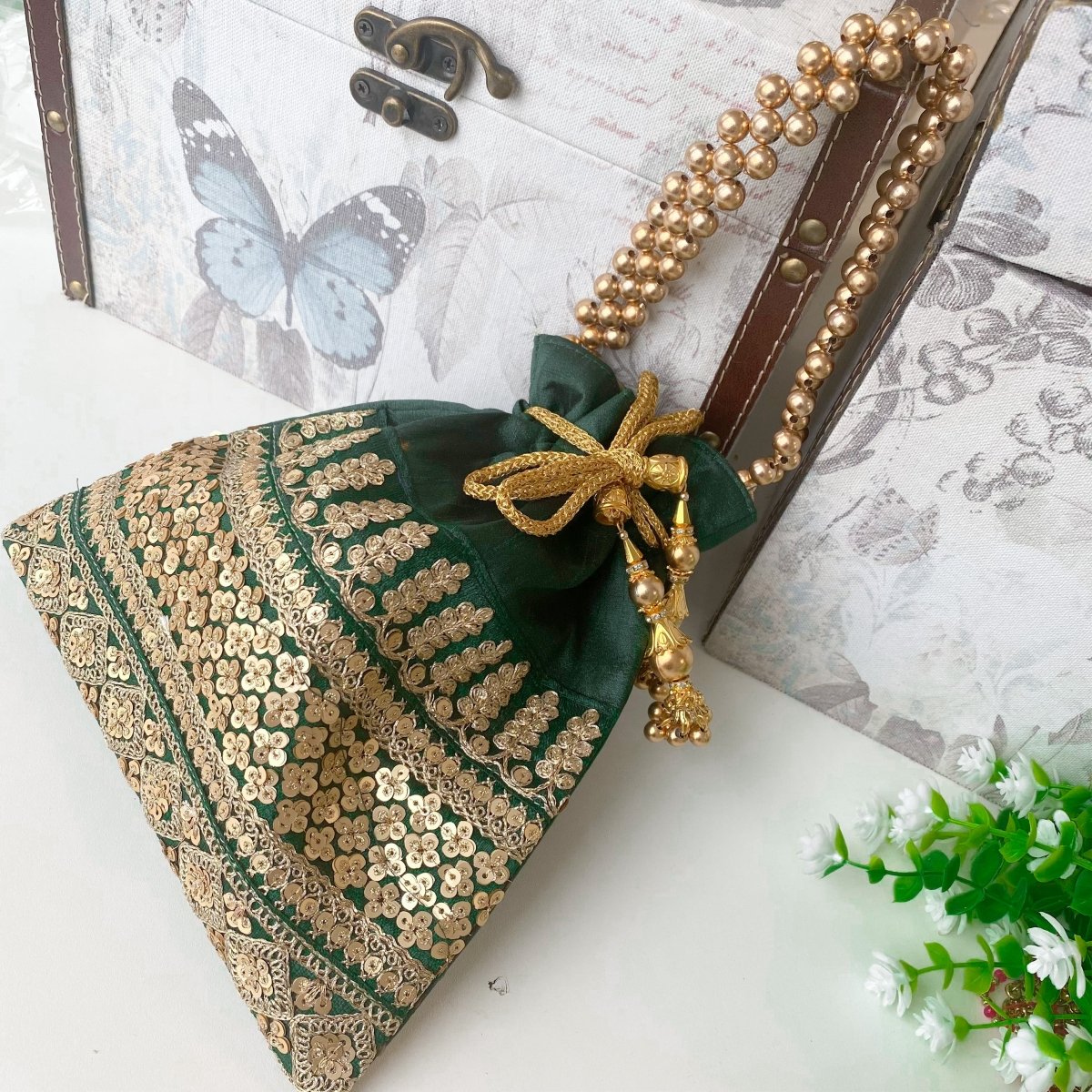 Clutches Potli Bags for Women Fancy Clutch Bags SOKORA JEWELS