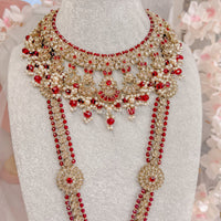 Haya Bridal Set - Red - SOKORA JEWELSHaya Bridal Set - Red