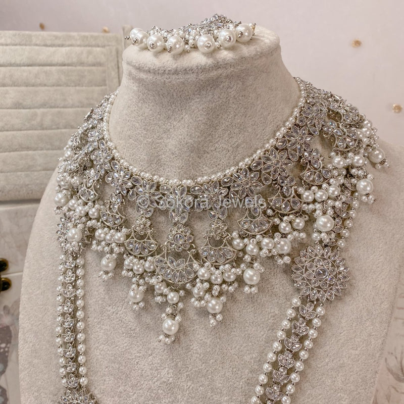 Haya Bridal Set - Silver - SOKORA JEWELSHaya Bridal Set - Silver