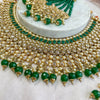 Hema Bridal Necklace Set - Green - SOKORA JEWELSHema Bridal Necklace Set - Green
