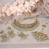 Janelle Choker Set - Mint - SOKORA JEWELSJanelle Choker Set - Mint