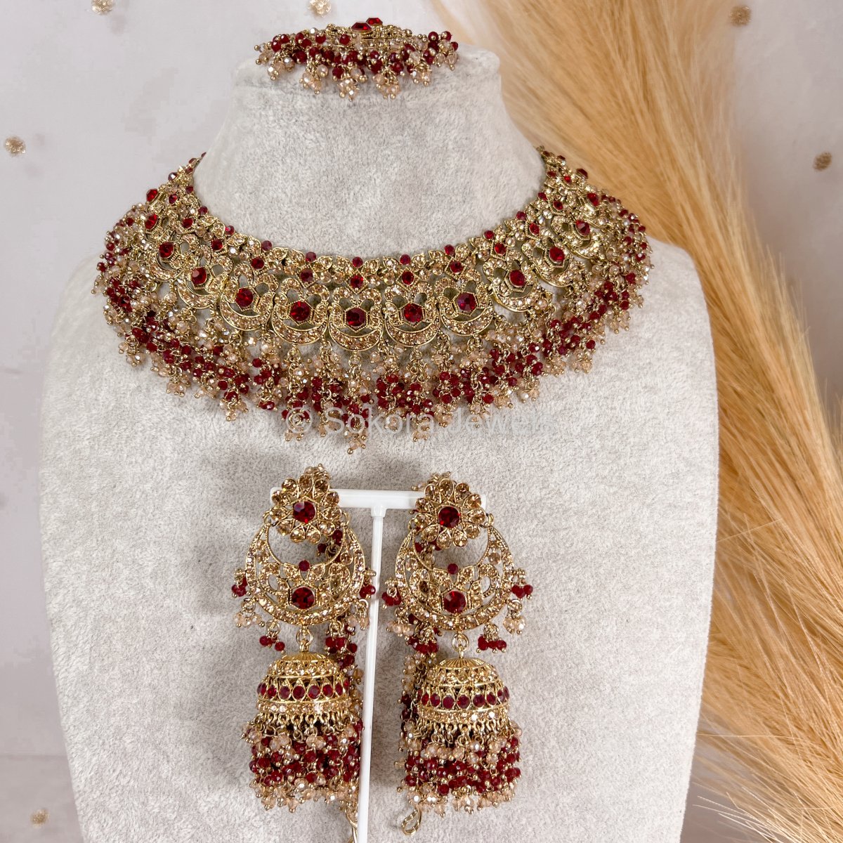 Pakistani artificial bridal jewelry shop sets