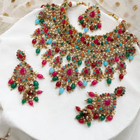 Jasmeen Bridal set - Multicolour - SOKORA JEWELSJasmeen Bridal set - Multicolour
