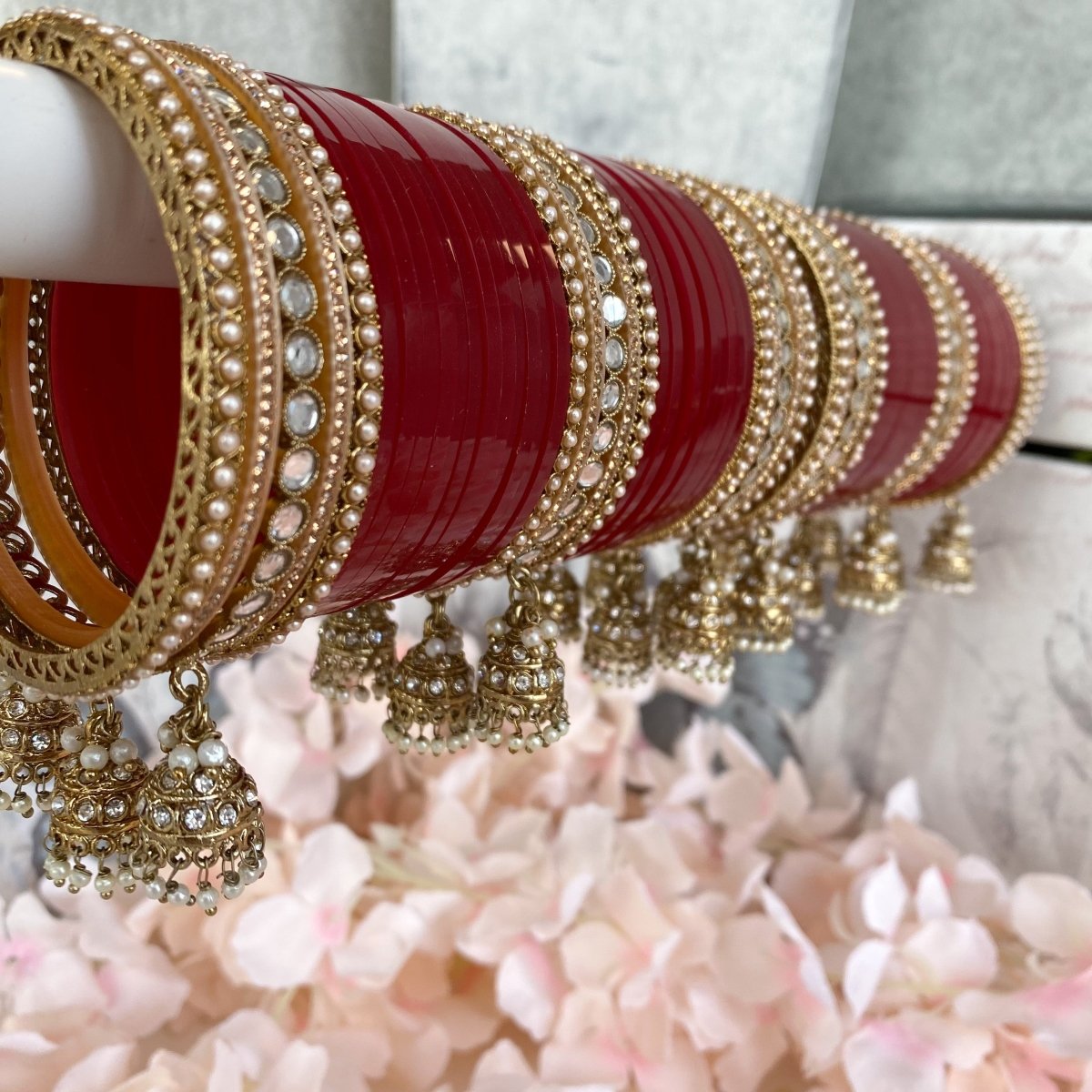 Bridal deals maroon chura