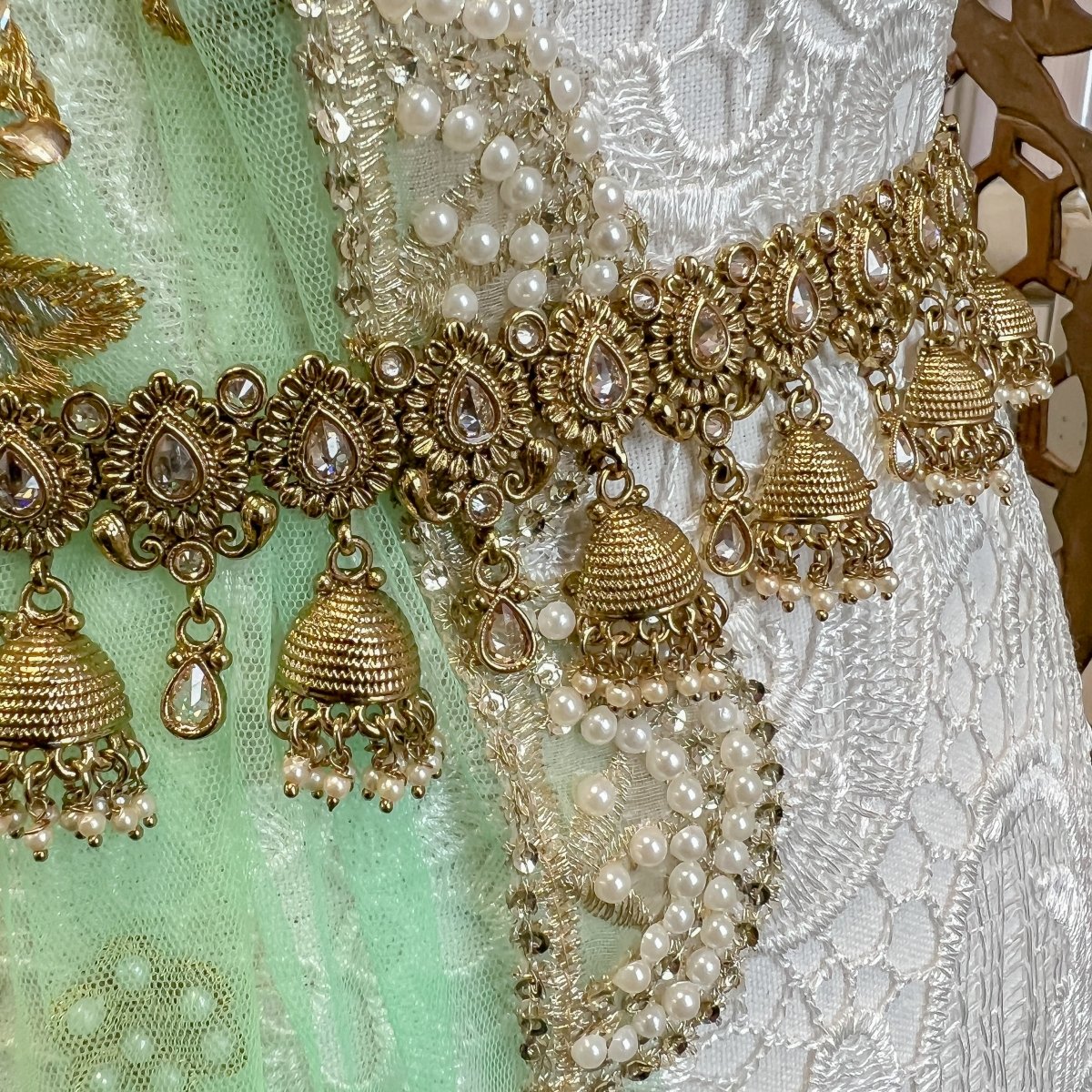 Jhumka Detail Waist chain - SOKORA JEWELSJhumka Detail Waist chain