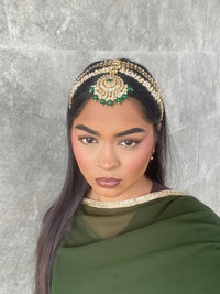Jodhaa Large Headband - Green - SOKORA JEWELSJodhaa Large Headband - Green