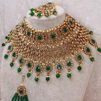 Johura Bridal set - Emerald Green - SOKORA JEWELSJohura Bridal set - Emerald Green