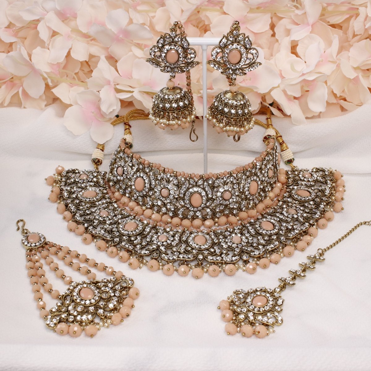 Peach bridal deals jewellery