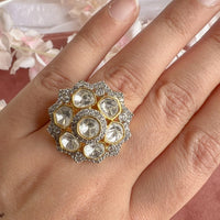 Kundan and Diamante ring - SOKORA JEWELSKundan and Diamante ringRING
