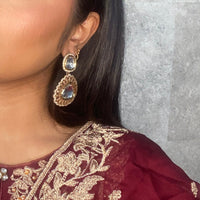 Kundan Gem earrings - SOKORA JEWELSKundan Gem earrings