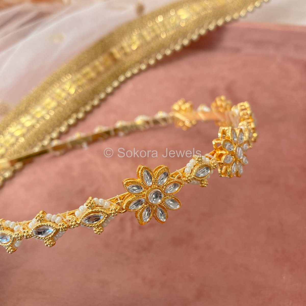 Kundan Headband - SOKORA JEWELSKundan Headband