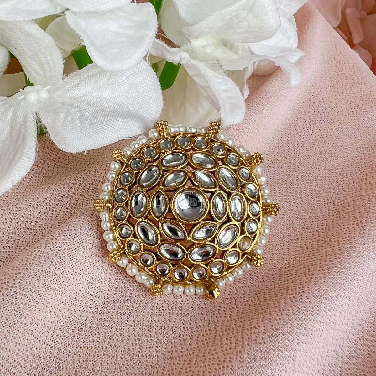 Kundan hot sale big rings