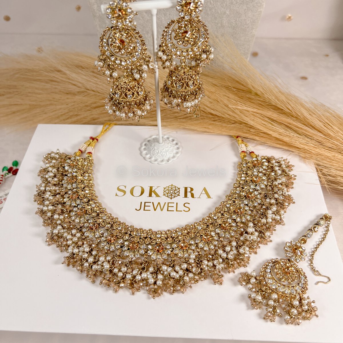 22k Gold Plated Jewelry Set Choker Necklace Drop Earrings - Temu