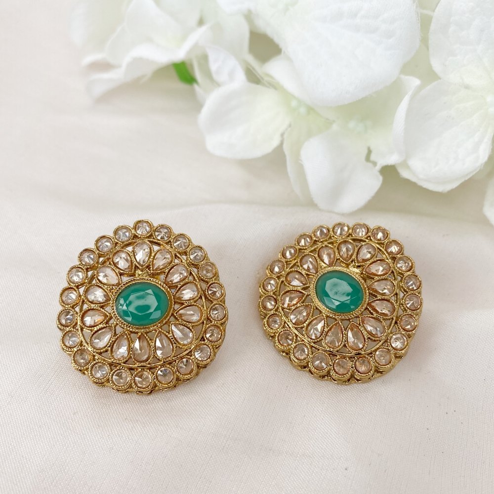 Large Earring Tops - Green - SOKORA JEWELSLarge Earring Tops - Greenstuds and tops