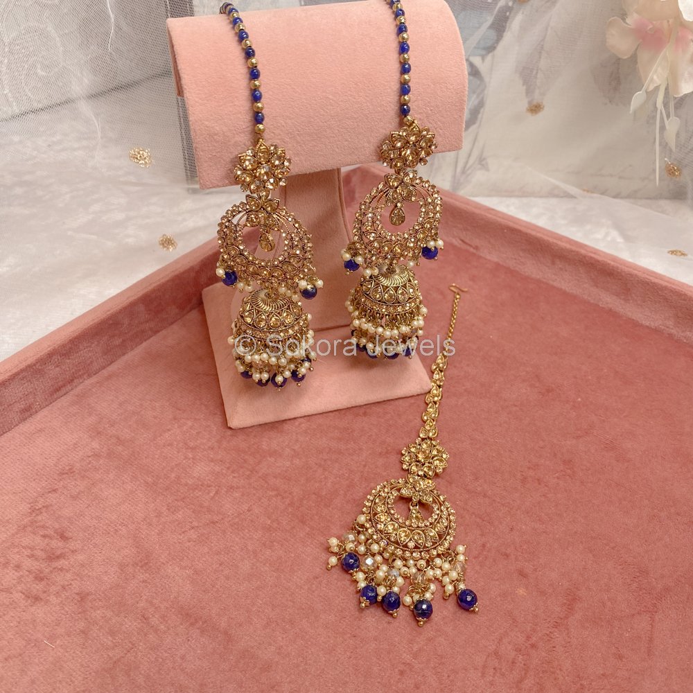 Crystal jhumka deals