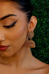 Large Temple Style Jhumka Earrings - SOKORA JEWELSLarge Temple Style Jhumka Earrings