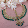 Lisa Antique Mathapatti - Green - SOKORA JEWELSLisa Antique Mathapatti - Green