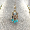 Long Mirrored Necklace set - Blue - SOKORA JEWELSLong Mirrored Necklace set - Blue