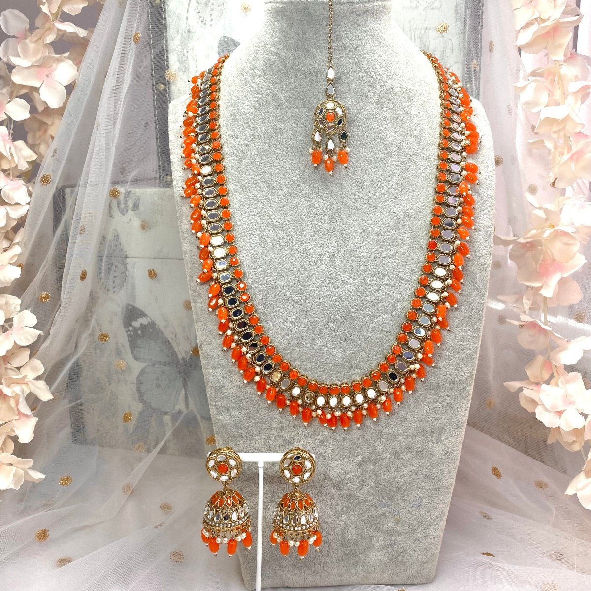 Buy Golden & Orange Necklaces & Pendants for Women by IMLI STREET Online |  Ajio.com