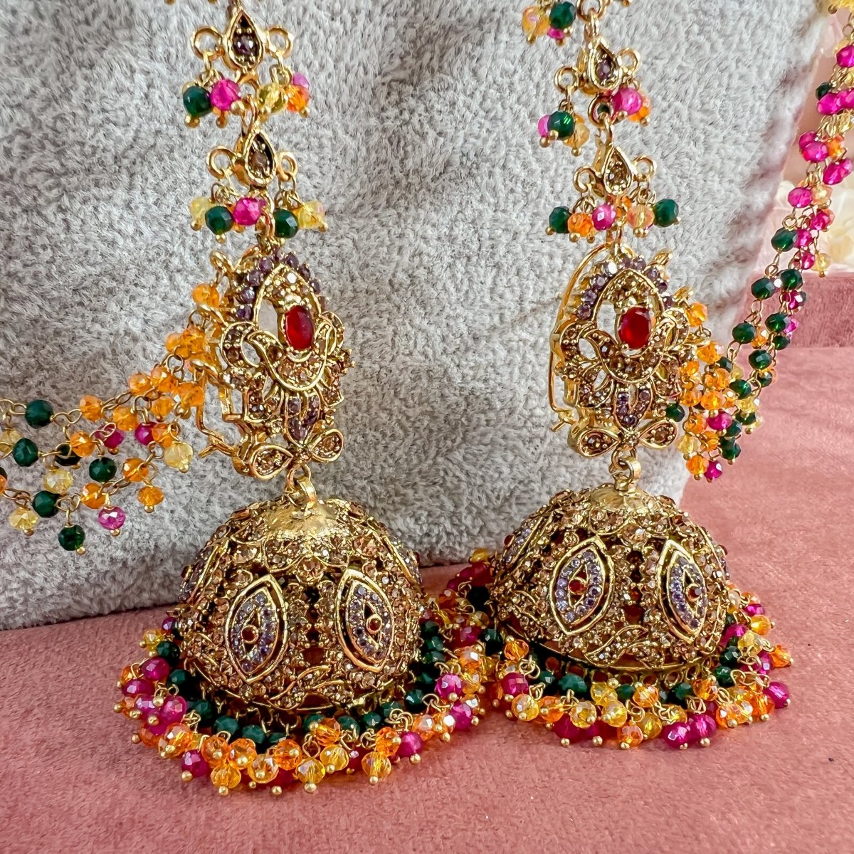 Buy High Quality Kundan Polki Dangling Earring With Sahara. Meenakari Design  on Back. Indian, Pakistani Bridal Jewelry. Statment Kundan Earrings Online  in India - Etsy