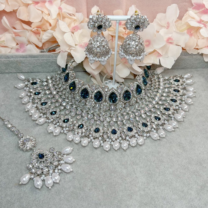 Lucie Bespoke Bridal Double necklace set - SOKORA JEWELSLucie Bespoke Bridal Double necklace set
