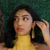 Lydia Antique Earrings and Tikka sets - Yellow - SOKORA JEWELSLydia Antique Earrings and Tikka sets - Yellow