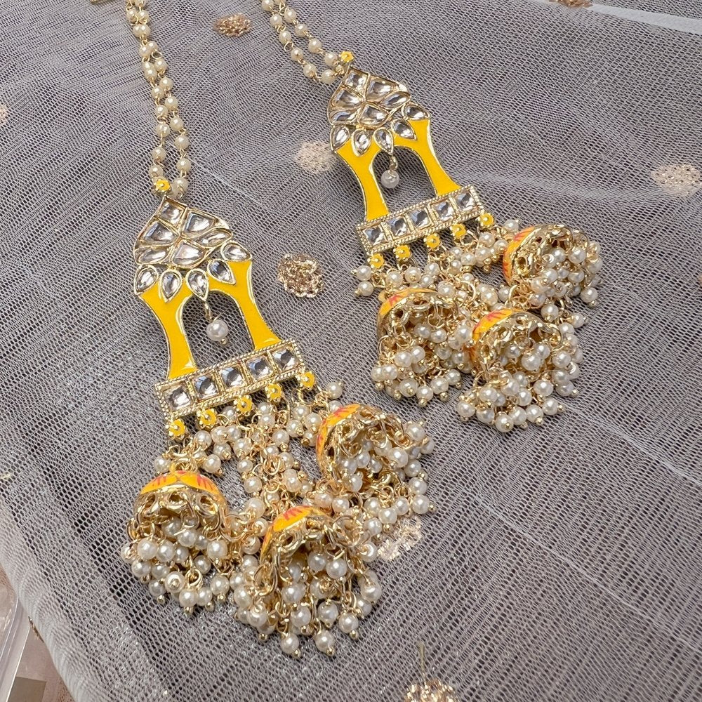 Mahaal Painted Earrings - SOKORA JEWELSMahaal Painted Earrings