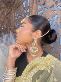 Maheen Jhumka Earrings - Golden - SOKORA JEWELSMaheen Jhumka Earrings - Golden
