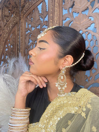 Maheen Jhumka Earrings - Silver - SOKORA JEWELSMaheen Jhumka Earrings - Silver