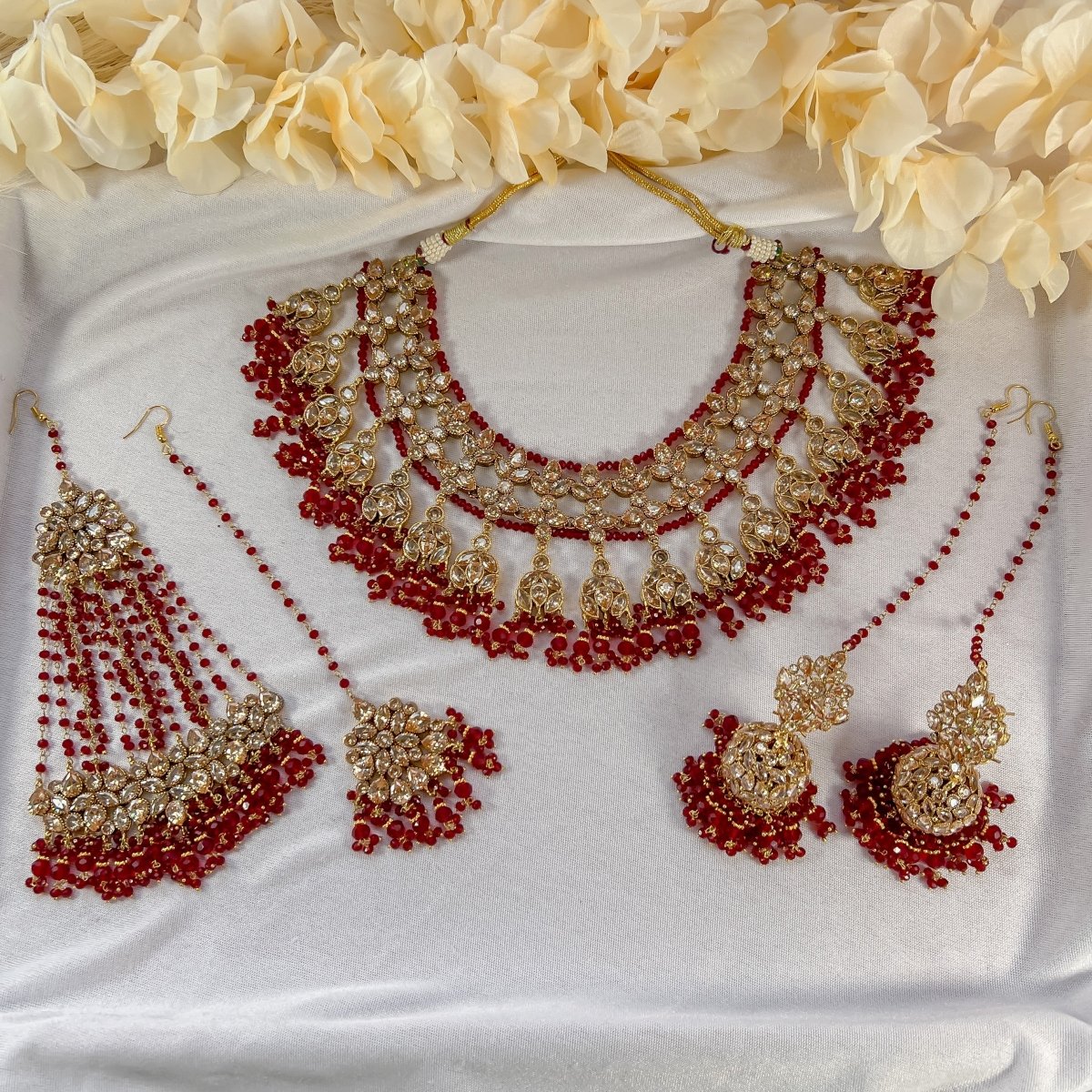 Huma Bridal set - Red